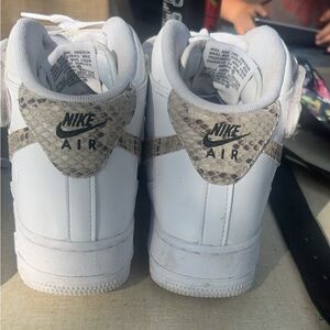 Snakeskin Air Force ones